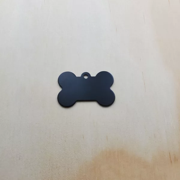 Bone pet id tag black jpg